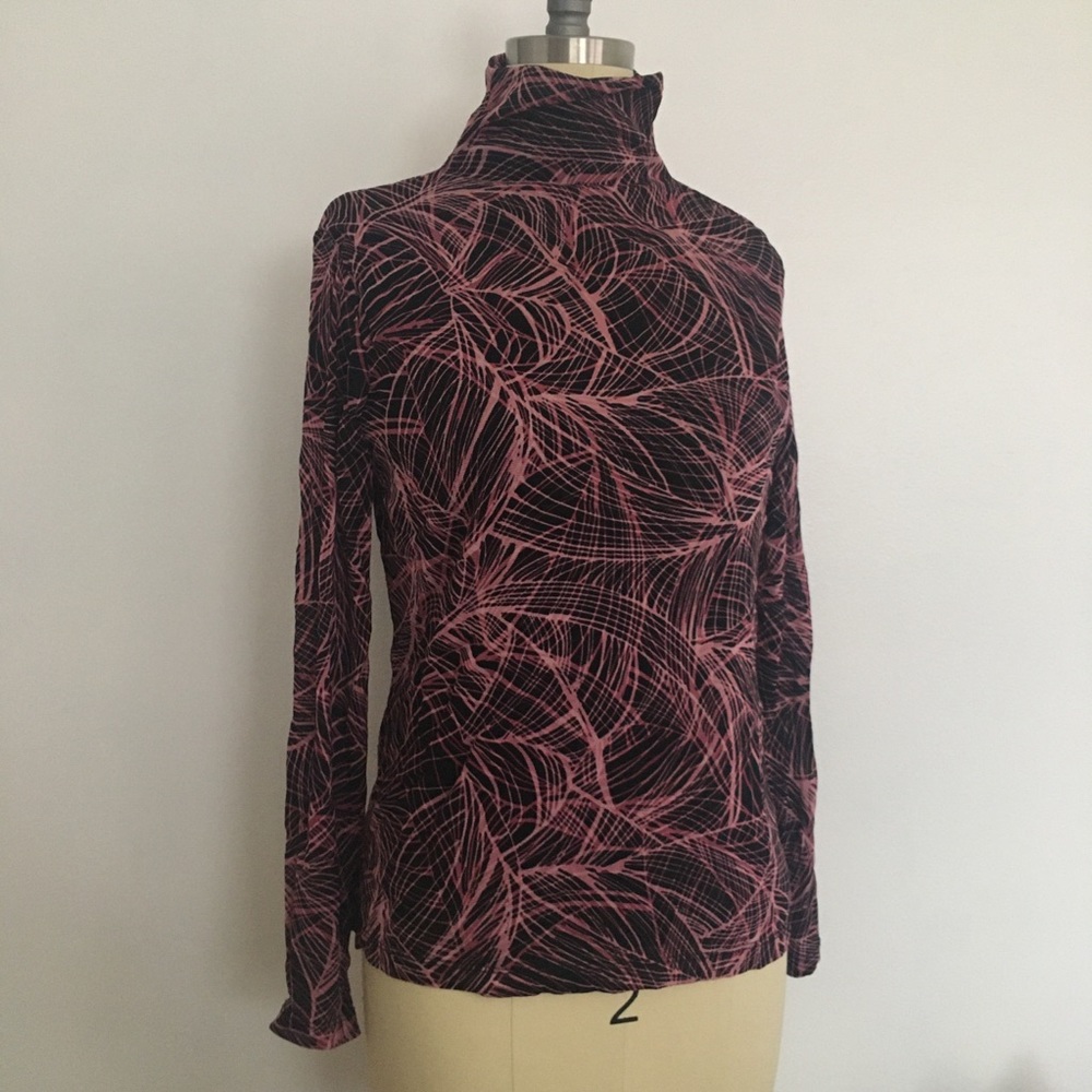 Vintage 90’s mesh top long sleeve turtle neck